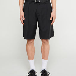Mfpen - Classic Shorts in Black with Dark Grey Stripes