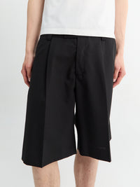 mfpen - Classic Shorts in Black Tropical Wool