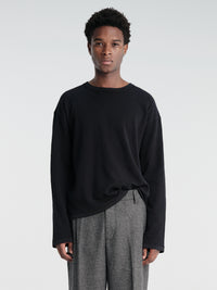 mfpen - Reverse Rib Sweater in Black