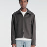 mfpen - Mail Jacket in Brown Melange Stripe