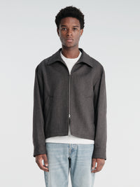 mfpen - Mail Jacket in Brown Melange Stripe