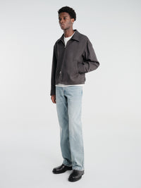 mfpen - Mail Jacket in Brown Melange Stripe