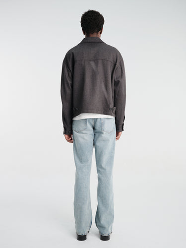 mfpen - Mail Jacket in Brown Melange Stripe