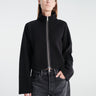 mfpen - Cropped Leisure Zip Up in Black