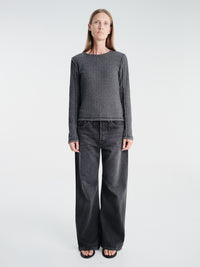 mfpen - Womens Longsleeved Rib Tee in Bouclé Rib