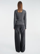 mfpen - Womens Longsleeved Rib Tee in Bouclé Rib