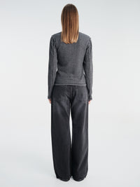 mfpen - Womens Longsleeved Rib Tee in Bouclé Rib