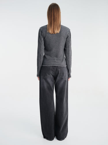mfpen - Womens Longsleeved Rib Tee in Bouclé Rib