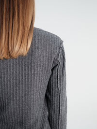mfpen - Womens Longsleeved Rib Tee in Bouclé Rib