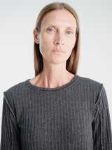 mfpen - Womens Longsleeved Rib Tee in Bouclé Rib