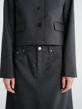 mfpen - Waitress Jacket in Dark Grey Dry Wool
