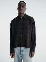 mfpen - Priority Shirt in Overdyed Black Check