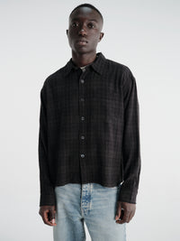 mfpen - Priority Shirt in Overdyed Black Check