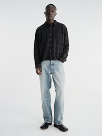 mfpen - Priority Shirt in Overdyed Black Check