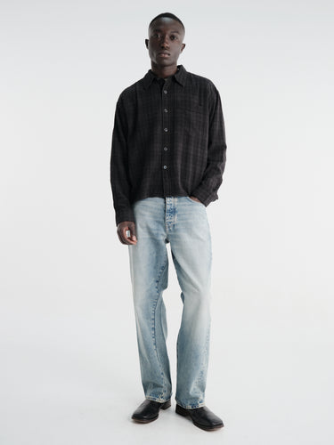 mfpen - Priority Shirt in Overdyed Black Check