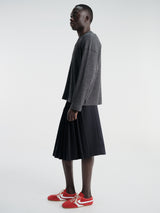 mfpen - Round Neck Sweater in Grey Bouclé Rib
