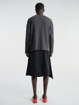 mfpen - Round Neck Sweater in Grey Bouclé Rib