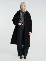 mfpen - Womens Round Neck Cardigan in Grey Argyle