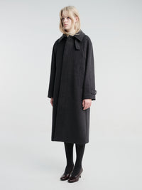 mfpen - Installation Coat in Dark Grey Recycled Wool