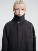 mfpen - Installation Coat in Dark Grey Recycled Wool