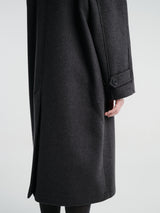 mfpen - Installation Coat in Dark Grey Recycled Wool