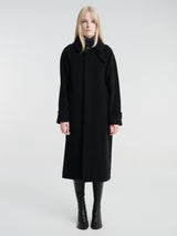 mfpen - Installation Coat in Black Recycled Wool