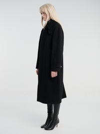 mfpen - Installation Coat in Black Recycled Wool