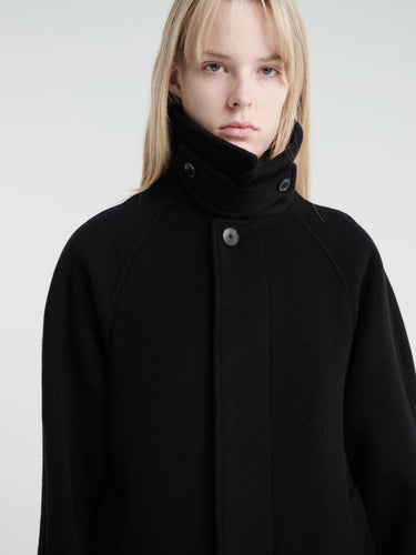 mfpen - Installation Coat in Black Recycled Wool