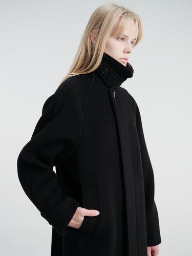 mfpen - Installation Coat in Black Recycled Wool