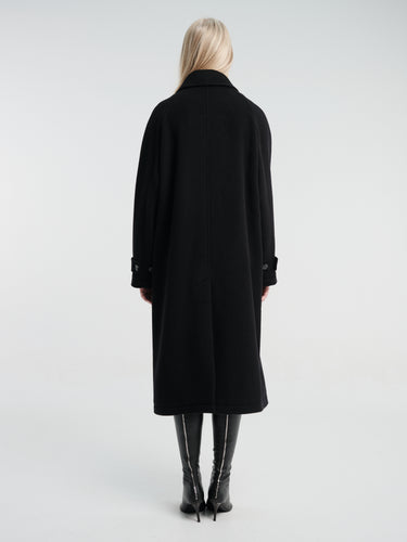 mfpen - Installation Coat in Black Recycled Wool