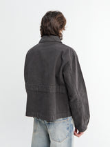 Mfpen - Courier Jacket in Washed Grey Canvas