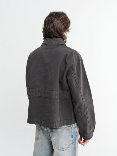 Mfpen - Courier Jacket in Washed Grey Canvas