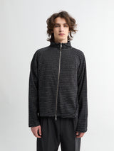 Mfpen - Leisure Zip Up in Black Experienced Check