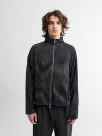 Mfpen - Leisure Zip Up in Black Experienced Check