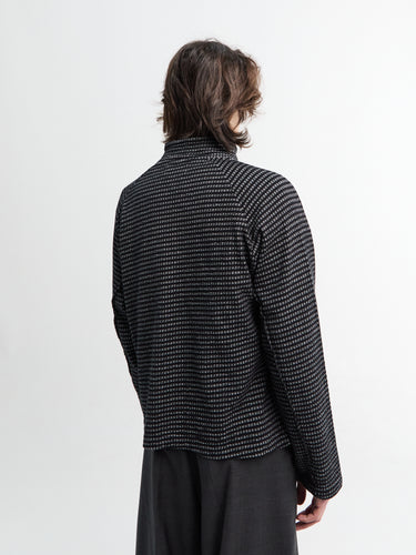 Mfpen - Leisure Zip Up in Black Experienced Check