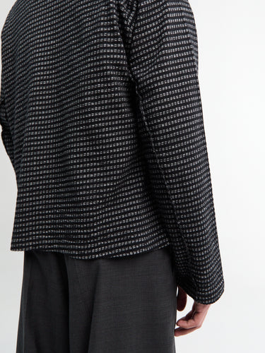 Mfpen - Leisure Zip Up in Black Experienced Check