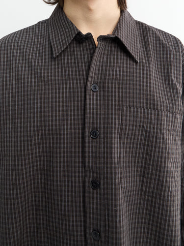 Mfpen - Priority Shirt in Dark Linen Check