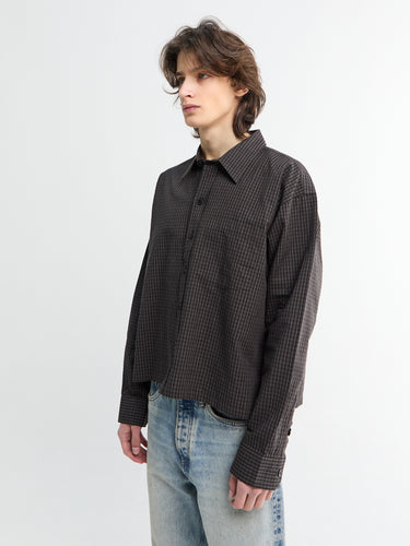 Mfpen - Priority Shirt in Dark Linen Check
