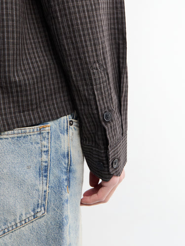 Mfpen - Priority Shirt in Dark Linen Check
