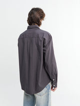 mfpen - Executive Shirt in Mushroom Micro Check Poplin