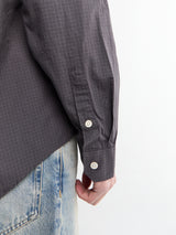 mfpen - Executive Shirt in Mushroom Micro Check Poplin