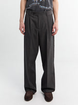 Mfpen - Patch Trousers in Grey Wool