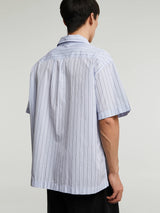 mfpen - Holiday Shirt in Light Blue Banker Stripe