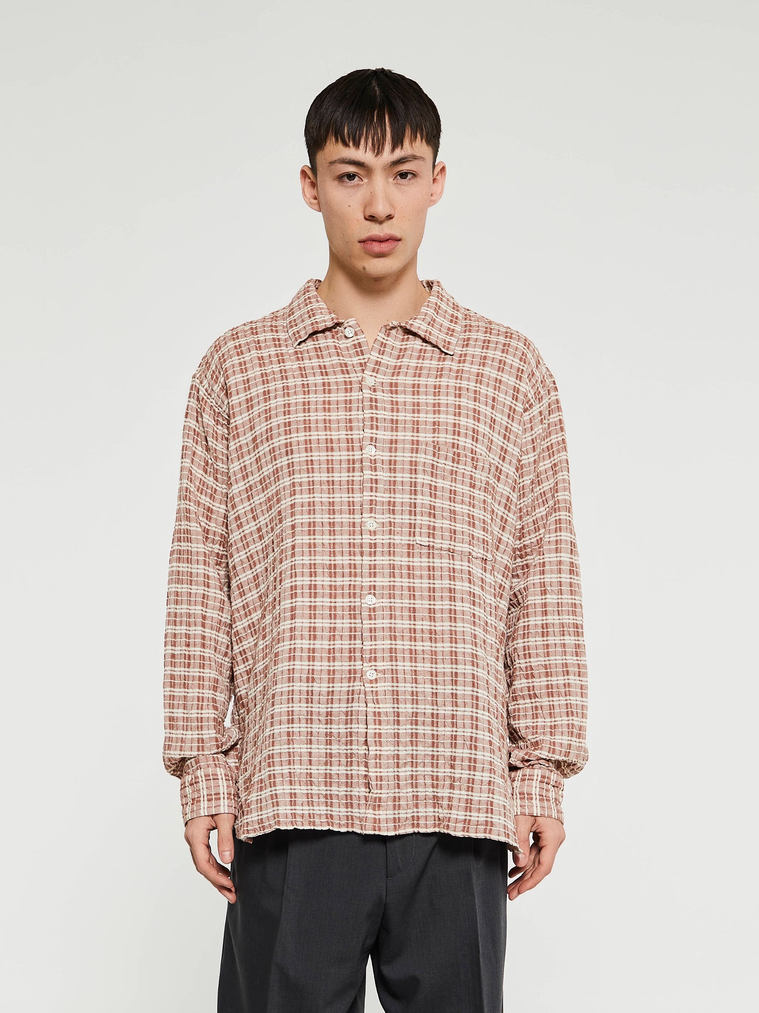 mfpen - Mechanic Shirt in Rusty Check