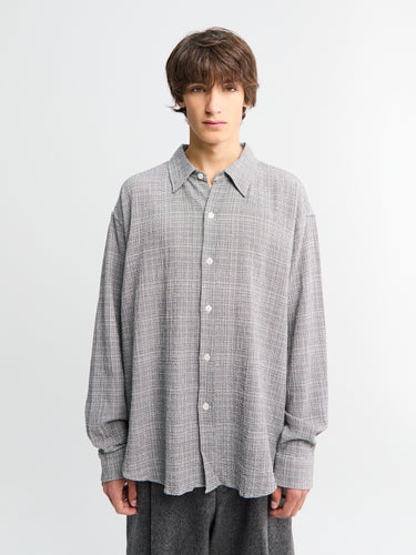 Vacation Shirt in Mini Houndstooth Seersucker