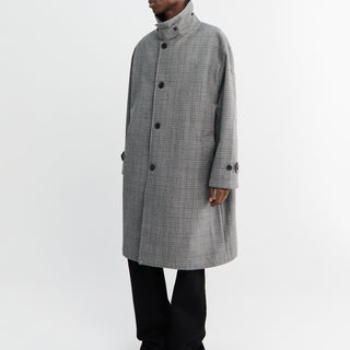 mfpen - Client Coat-Grey Glen Check