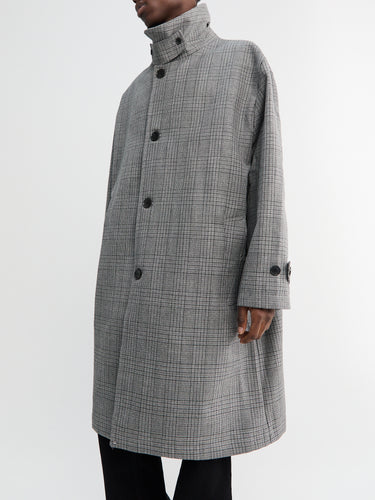 mfpen - Client Coat-Grey Glen Check