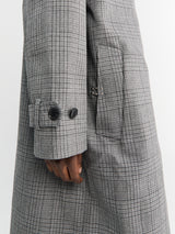 mfpen - Client Coat-Grey Glen Check
