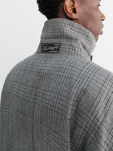 mfpen - Client Coat-Grey Glen Check