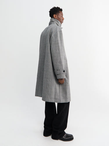 mfpen - Client Coat-Grey Glen Check